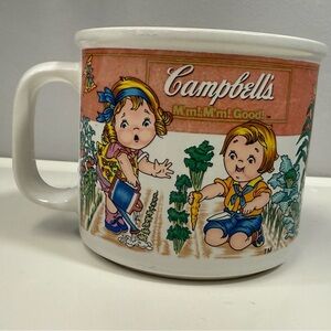 Campbell's Vintage 1993 Mug with Cartoon Design